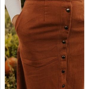NWOT burnt orange skirt